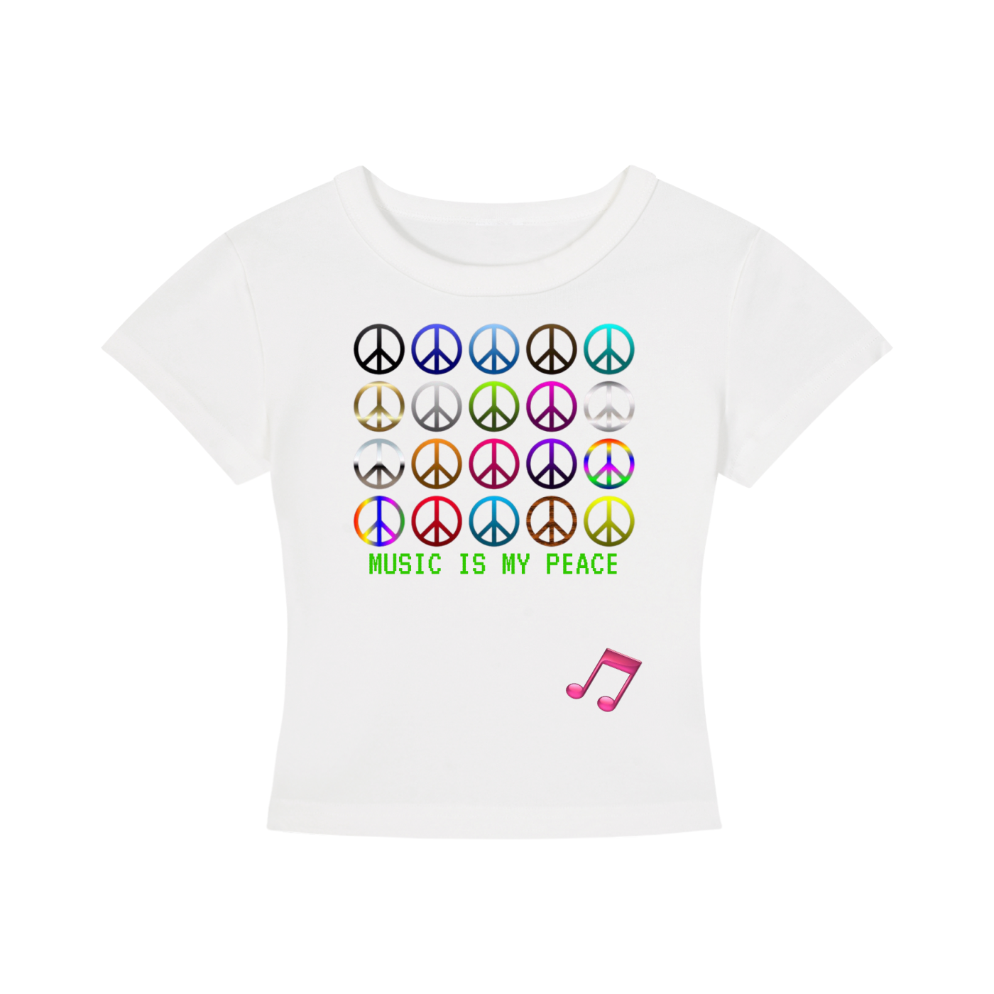 Sound of Peace Women's Cropped Tee